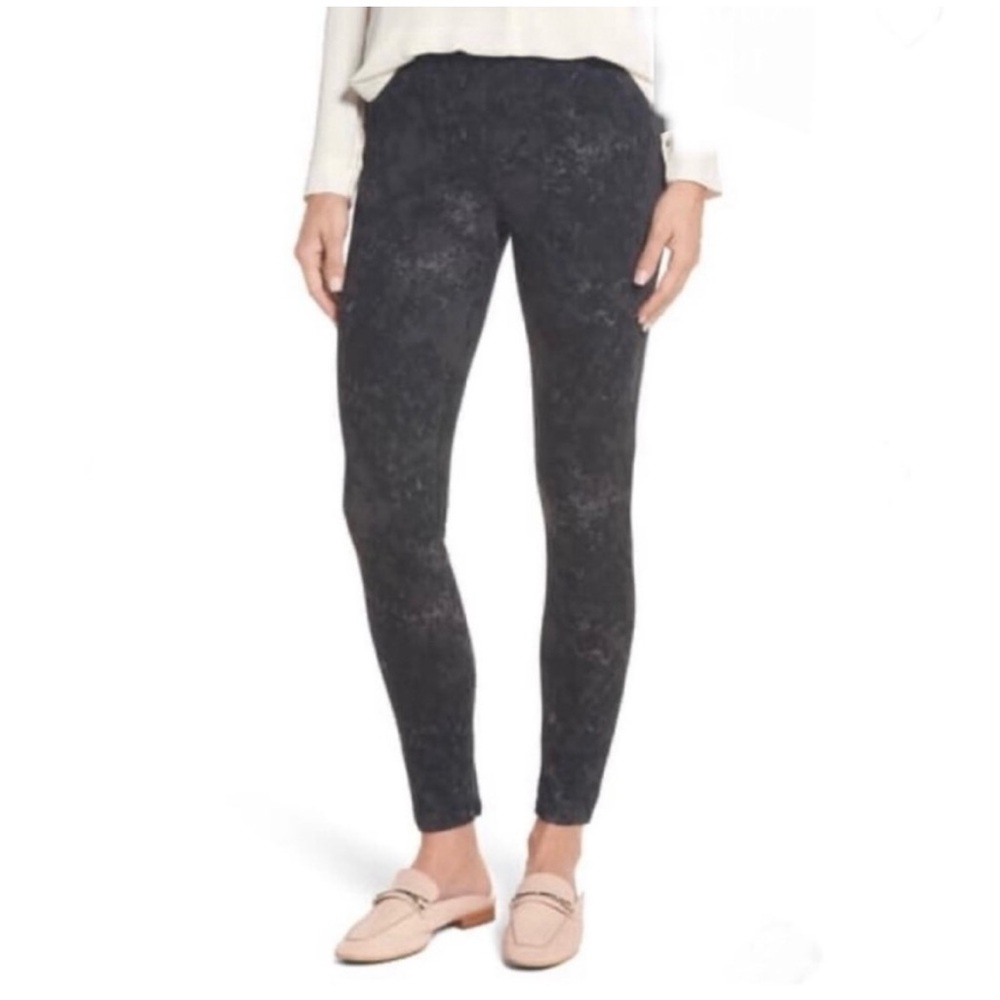 SPANX Acid Washed Gray Leggings Jeggings Size M
